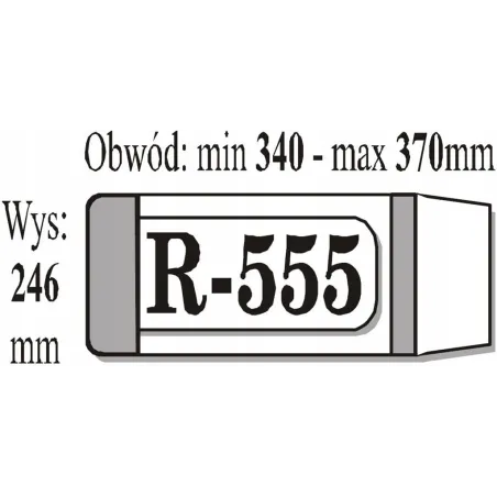 OKŁADKA KSIĄŻKOWA REGULOWANA R-555 50 SZT. - IKS