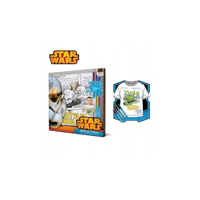 KOSZULKA DO KOLOROWANIA 116 CM STAR WARS - Tm Toys