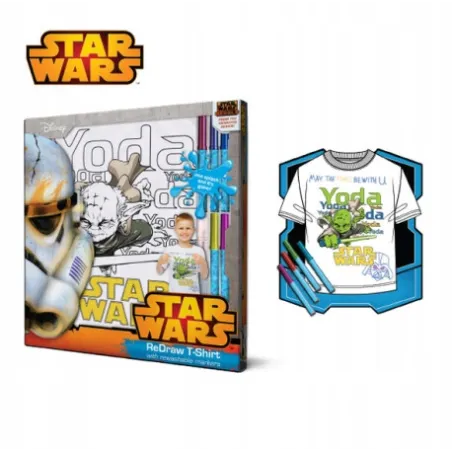 KOSZULKA DO KOLOROWANIA 116 CM STAR WARS - Tm Toys