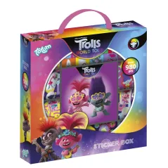 TROLLS TROLE ZESTAW KREATYWNY 980 NAKLEJEK 3+ - TM Essentials