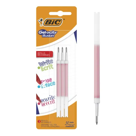 WKŁAD BIC GEL-OCITY ILLUSION CZERWONY 3SZT. - BiC