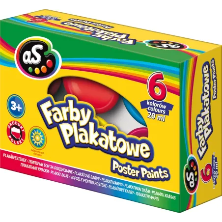 FARBY PLAKATOWE ASTRA 6 KOLORÓW 20 ML - Astra