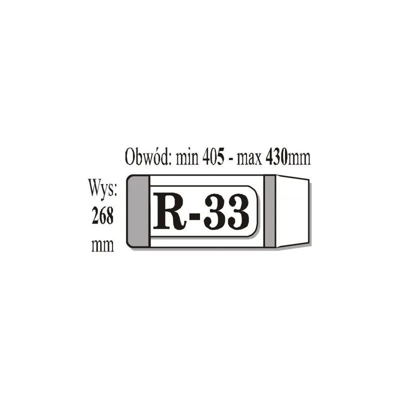 OKŁADKA KSIĄŻKOWA REGULOWANA R33 50SZT. - IKS