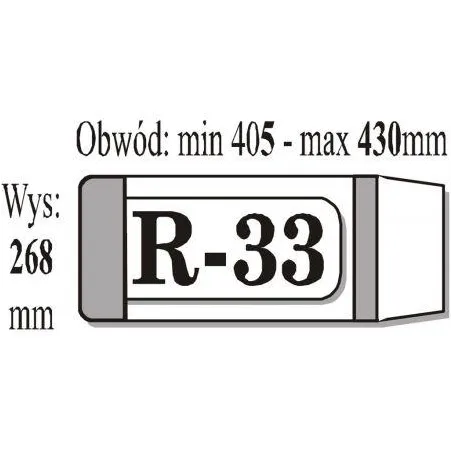 Okładka Książkowa Regulowana R33 50Szt.