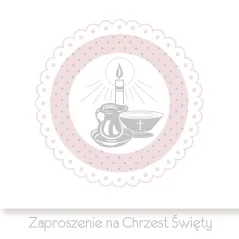 ZAPROSZENIE NA CHRZEST ŚWIĘTY 10 SZT. - Pol-Mak