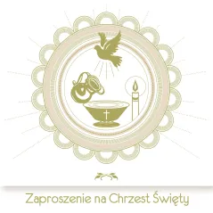 ZAPROSZENIE NA CHRZEST ŚWIĘTY - Pol-Mak