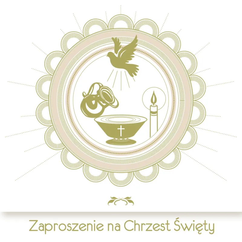ZAPROSZENIE NA CHRZEST ŚWIĘTY - Pol-Mak