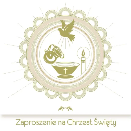 ZAPROSZENIE NA CHRZEST ŚWIĘTY - Pol-Mak