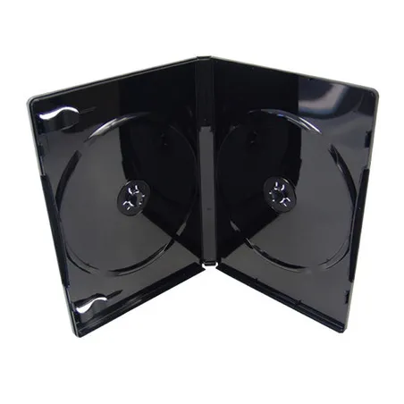 PUDEŁKO NA 2 PŁYTY CD DVD CZARNE BOX - 10 SZT