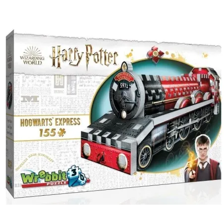 HOGWART EXPRESS PUZZLE 3D 155 ELEMENTÓW HARRY POTTER 12+ - Wrebbit