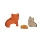 Koty Puzzle Drewniane 3 Elementy Plan Toys 18M+ Koty Puzzle Drewniane 3 Elementy Plan Toys 18M+