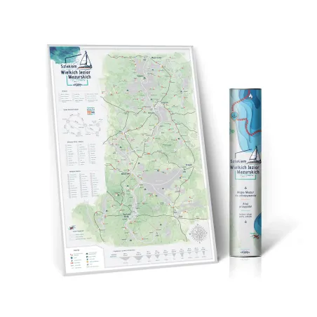 MAPA ZDRAPKA MAZURY - Most Wanted