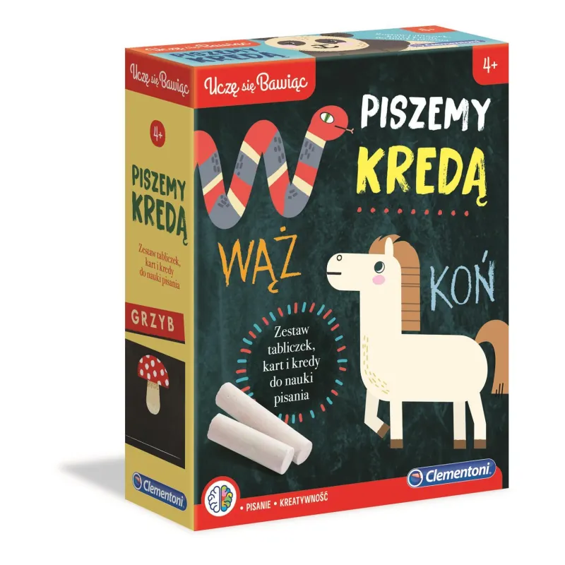 PISZEMY KREDĄ UCZĘ SIĘ BAWIĄC ZESTAW KREATYWNY 4+ - Clementoni