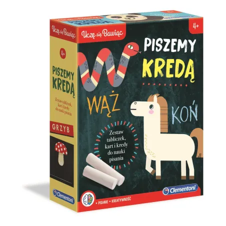 PISZEMY KREDĄ UCZĘ SIĘ BAWIĄC ZESTAW KREATYWNY 4+ - Clementoni