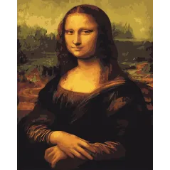 MONA LISA  ZESTAW DO MALOWANIA PO NUMERACH 40 X 50 CM