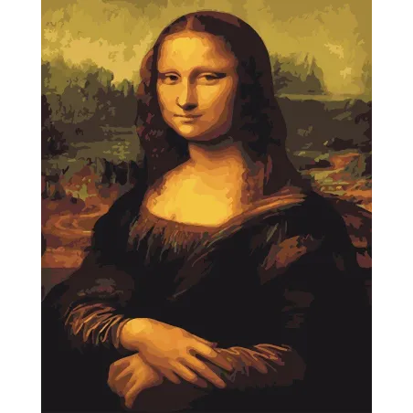 MONA LISA  ZESTAW DO MALOWANIA PO NUMERACH 40 X 50 CM