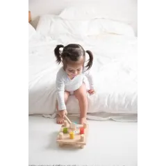 Drewniana Plansza Z Kołkami I Młotkiem Plan Toys 12M+