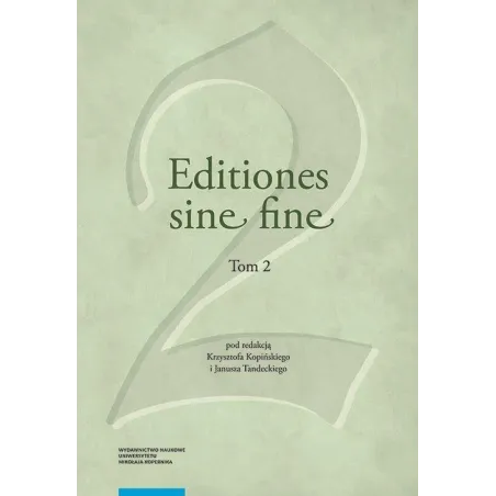 EDITIONES SINE FINE 2 - Wydawnictwo Naukowe UMK