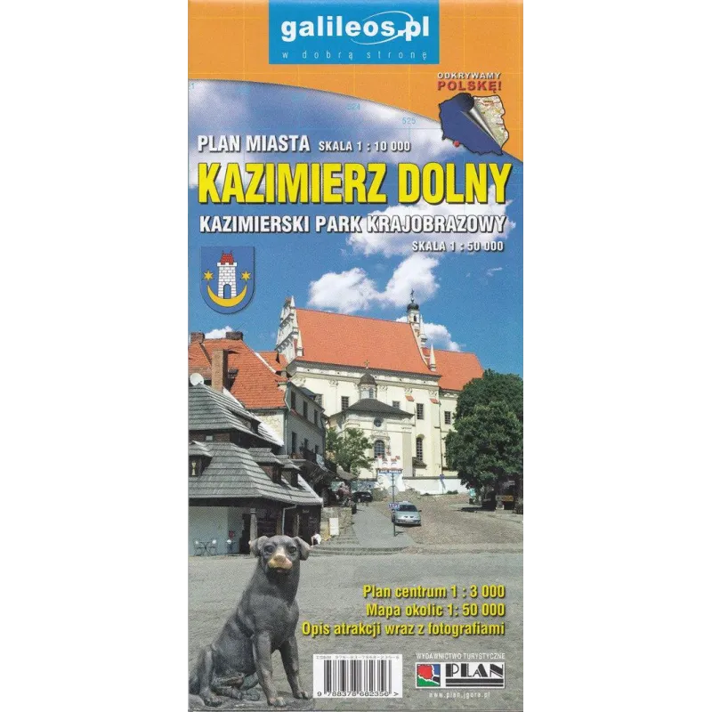 KAZIMIERSKI PARK KRAJOBRAZOWY + KAZIMIERZ DOLNY PLAN MIASTA 1:10 000 - Plan