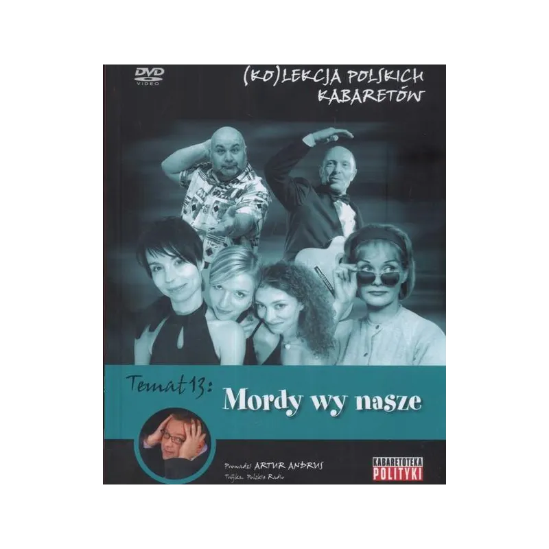 KOLEKCJA POLSKICH KABARETÓW 13 MORDY WY NASZE KSIĄŻKA + DVD PL - TVP