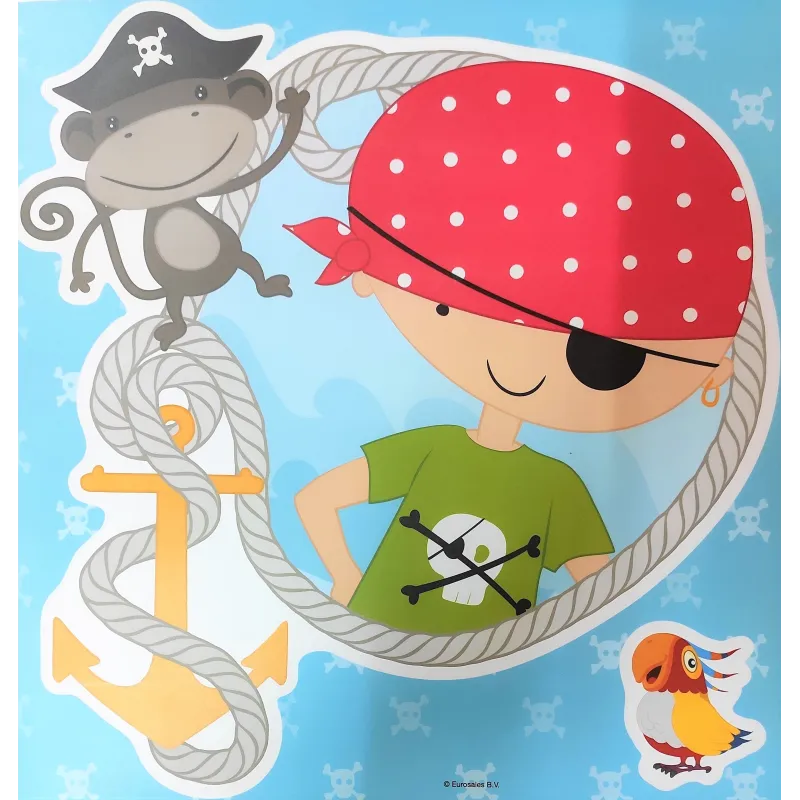 NAKLEJKI ŚCIENNE DUŻE PIRACI  