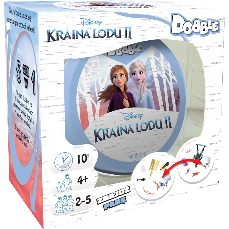DOBBLE KRAINA LODU 2 GRA KARCIANA 4+ - Rebel