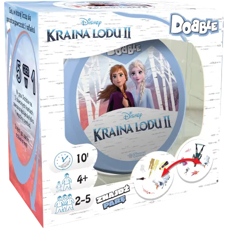 DOBBLE KRAINA LODU 2 GRA KARCIANA 4+ - Rebel