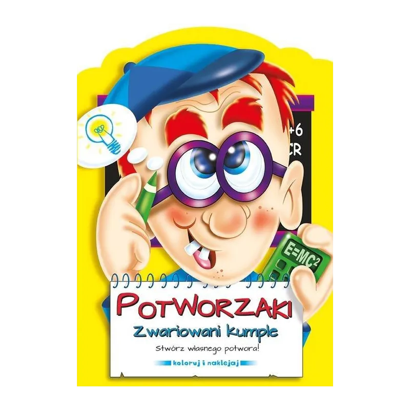 POTWORZAKI ZWARIOWANI KUMPLE STWÓRZ WŁASNEGO POTWORA! KOLORUJ I NAKLEJAJ - Smart Books