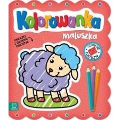 CZERWONE CIASTECZKO KOLOROWANKA MALUSZKA Z GRUBYM OBRYSEM Agnieszka Bator - Aksjomat