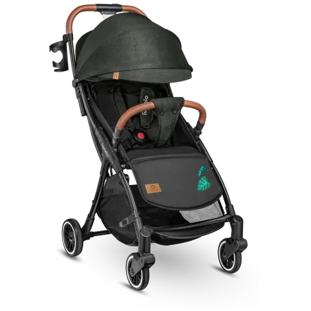 WÓZEK SPACEROWY SPACERÓWKA + MOSKITIERA + OCIEPLACZ NA NÓŻKI + TORBA TRANSPORTOWA LIONELO JULIE ONE TROPICAL GREEN