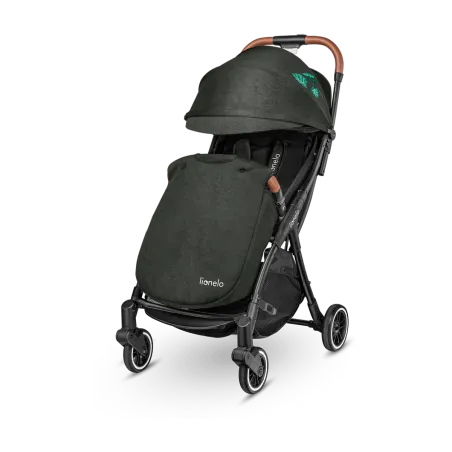 Wózek Spacerowy Spacerówka + Moskitiera + Ocieplacz Na Nóżki + Torba Transportowa Lionelo Julie One Tropical Green