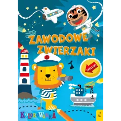ZAWODOWE ZWIERZAKI KOLOROWANKA Z NAKLEJKAMI - Wilga