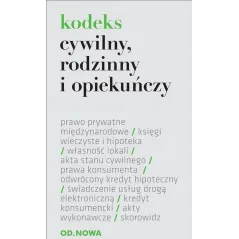 KODEKS CYWILNY RODZINNY I OPIEKUŃCZY 01.09.2015 - od.nowa
