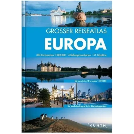 Europa Wielki Atlas Samochodowy 1 : 800 000 + 49 Planów Miast Europejskich Europa Wielki Atlas Samochodowy 1 : 800 000 + 49 Planów Miast Europejskich