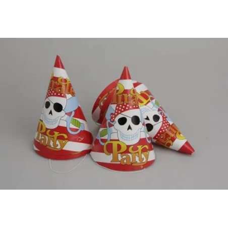 Czapeczka Urodzinowa Pirat 16 Cm 6 Szt. Czapeczka Urodzinowa Pirat 16 Cm 6 Szt.