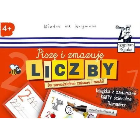 KAPITAN NAUKA LICZBY. PISZĘ I ZMAZUJĘ 