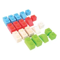 KLOCKI CLICK PODSTAWOWE KOLORY PAKIET STARTOWY 1+ - Bigjigs Toys