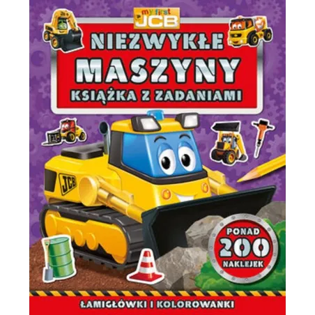 MY FIRST JCB NIEZWYKŁE MASZYNY KSIĄŻKA Z ZADANIAMI - Olesiejuk