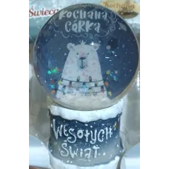 KULA ŚNIEŻNA LED KOCHANA CÓRKA 7CM - MCD