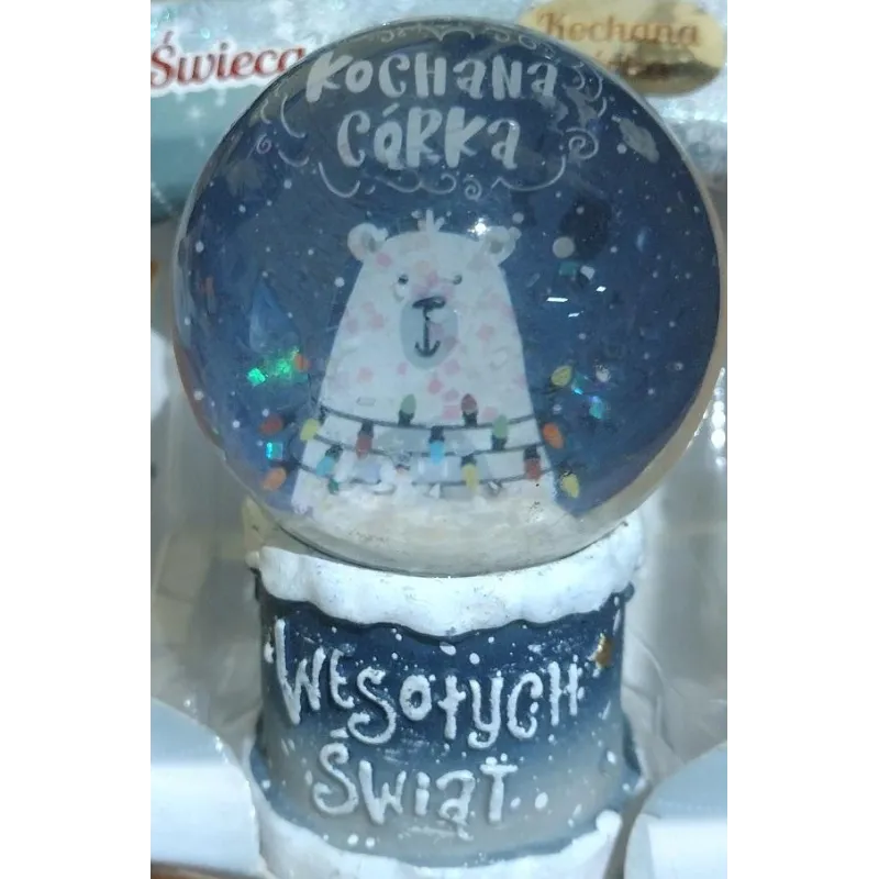 KULA ŚNIEŻNA LED KOCHANA CÓRKA 7CM - MCD