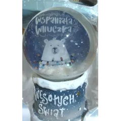 KULA ŚNIEŻNA LED WSPANIAŁA WNUCZKA 7CM - MCD