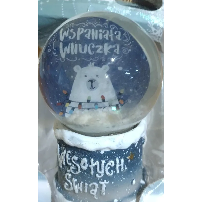 KULA ŚNIEŻNA LED WSPANIAŁA WNUCZKA 7CM - MCD