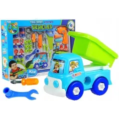 NARZEDZIA I POJAZDY BUDOWLANE DO ROZKRĘCANIA ZESTAW LEAN TOYS 3+ - Lean Toys