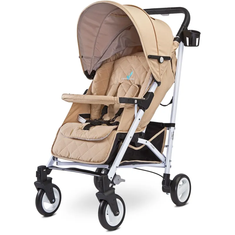 WÓZEK SPACEROWY GRANATOWY CARETERO SONATA BEIGE 6M+ - Caretero
