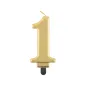 Świeczka Cyferka 1 Metalik Złota 8.0 Cm Beauty & Charm