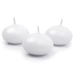 ŚWIECA PŁYWAJĄCA MATOWA BIAŁA 5 CM 10 SZTUK - PartyDeco