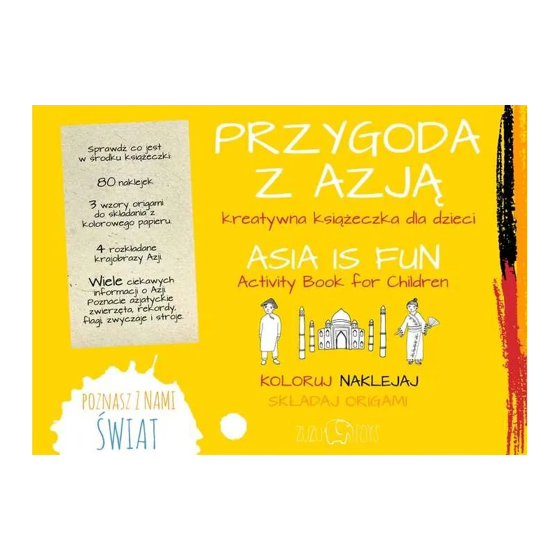 PRZYGODA Z AZJĄ KREATYWNA KSIĄŻECZKA - Zuzu Toys