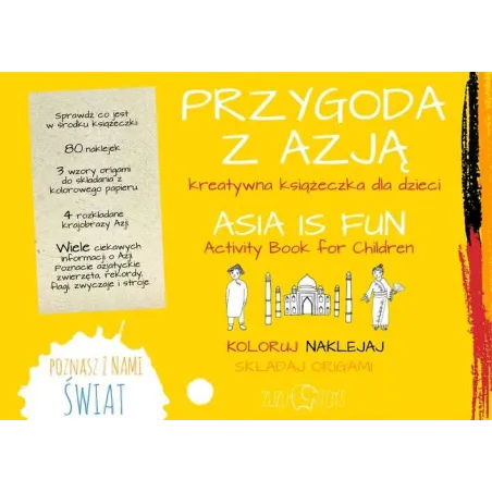 PRZYGODA Z AZJĄ KREATYWNA KSIĄŻECZKA - Zuzu Toys