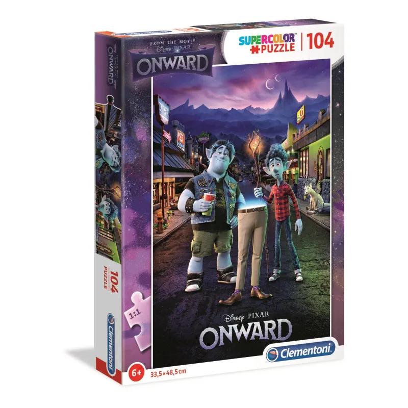NAPRZÓD ONWARD PUZZLE 104 ELEMENTY SUPER KOLOR 6+ - Clementoni