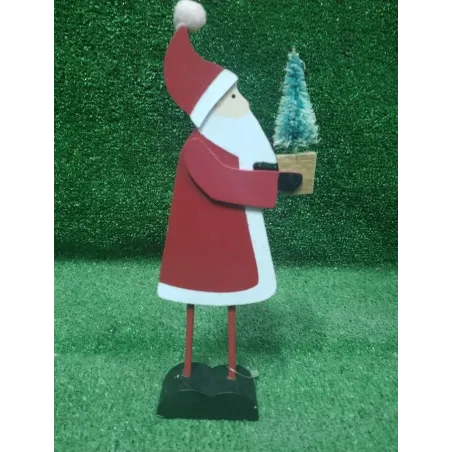 ŚWIĘTY MIKOŁAJ STOJĄCY Z CHOINKĄ 21CM - Panon